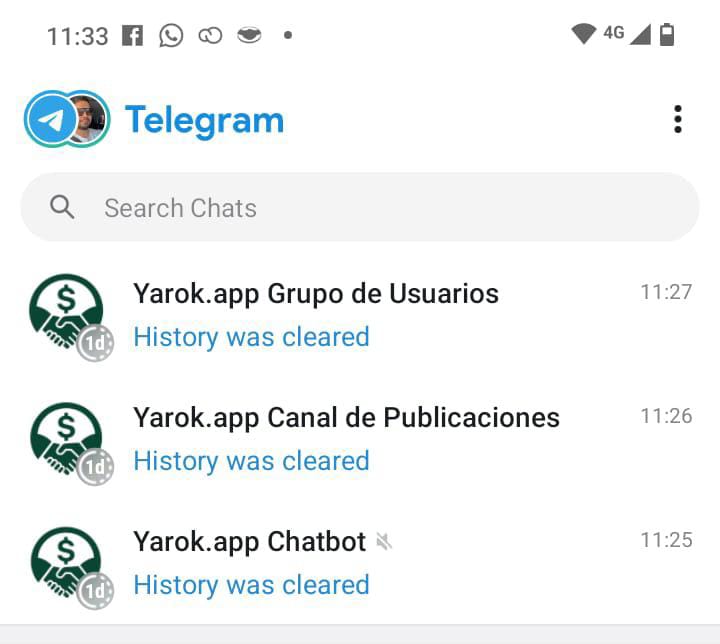 Bot de Telegram - Menú principal